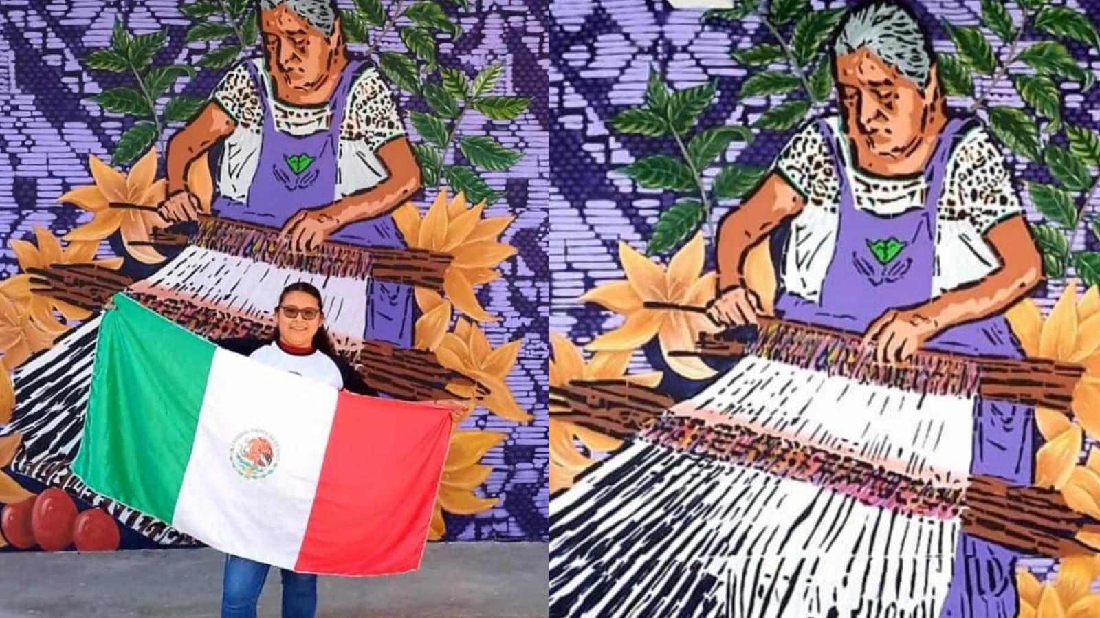 Dulce Vázquez plasma su arte para enaltecer a la mujer cuetzalteca en