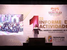 En Teziutlán, Angelica Hernández rinde 1er Informe del DIF: Resultados “Cercanos a la Gente”