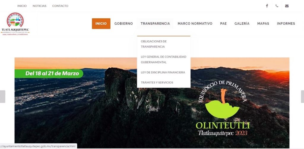 Tlatlauquitepec cumple al 100% obligaciones de transparencia
