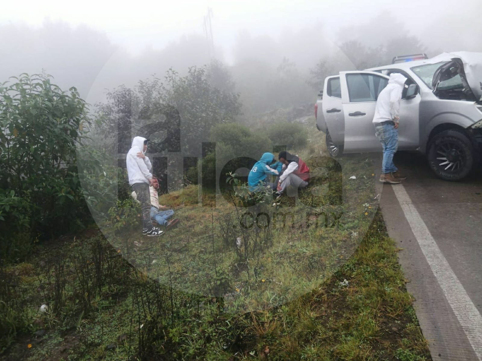 Accidente vehicular deja 4 lesionados en Arco Sur Teziutlán