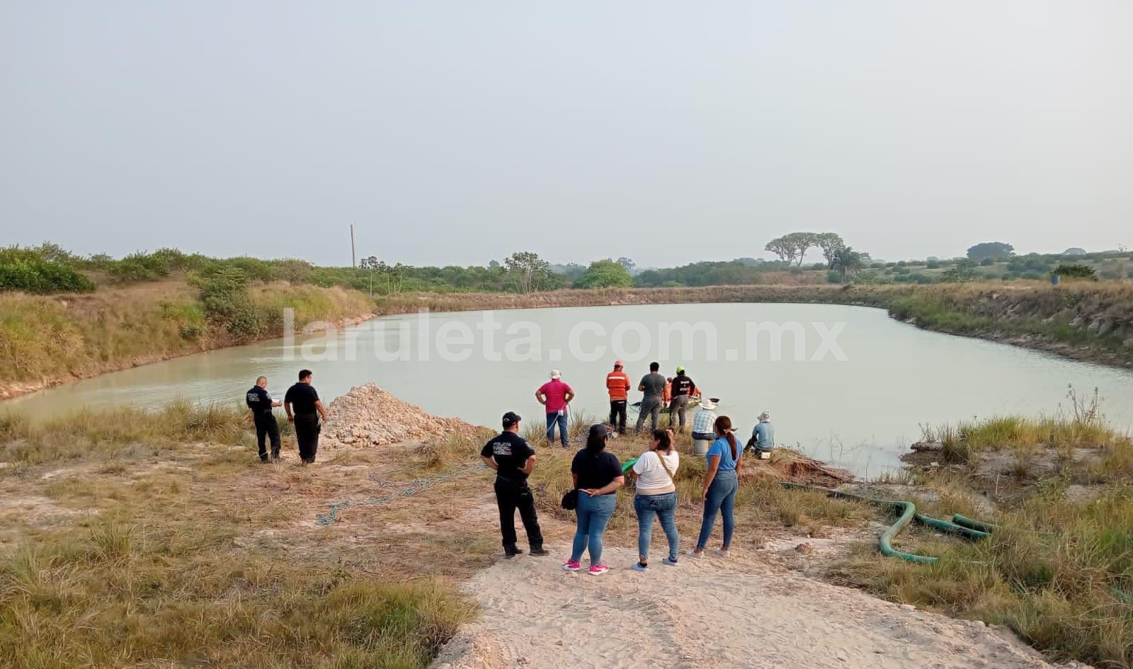 Tras caer a estanque, cuetzalteco muere ahogado en Veracruz