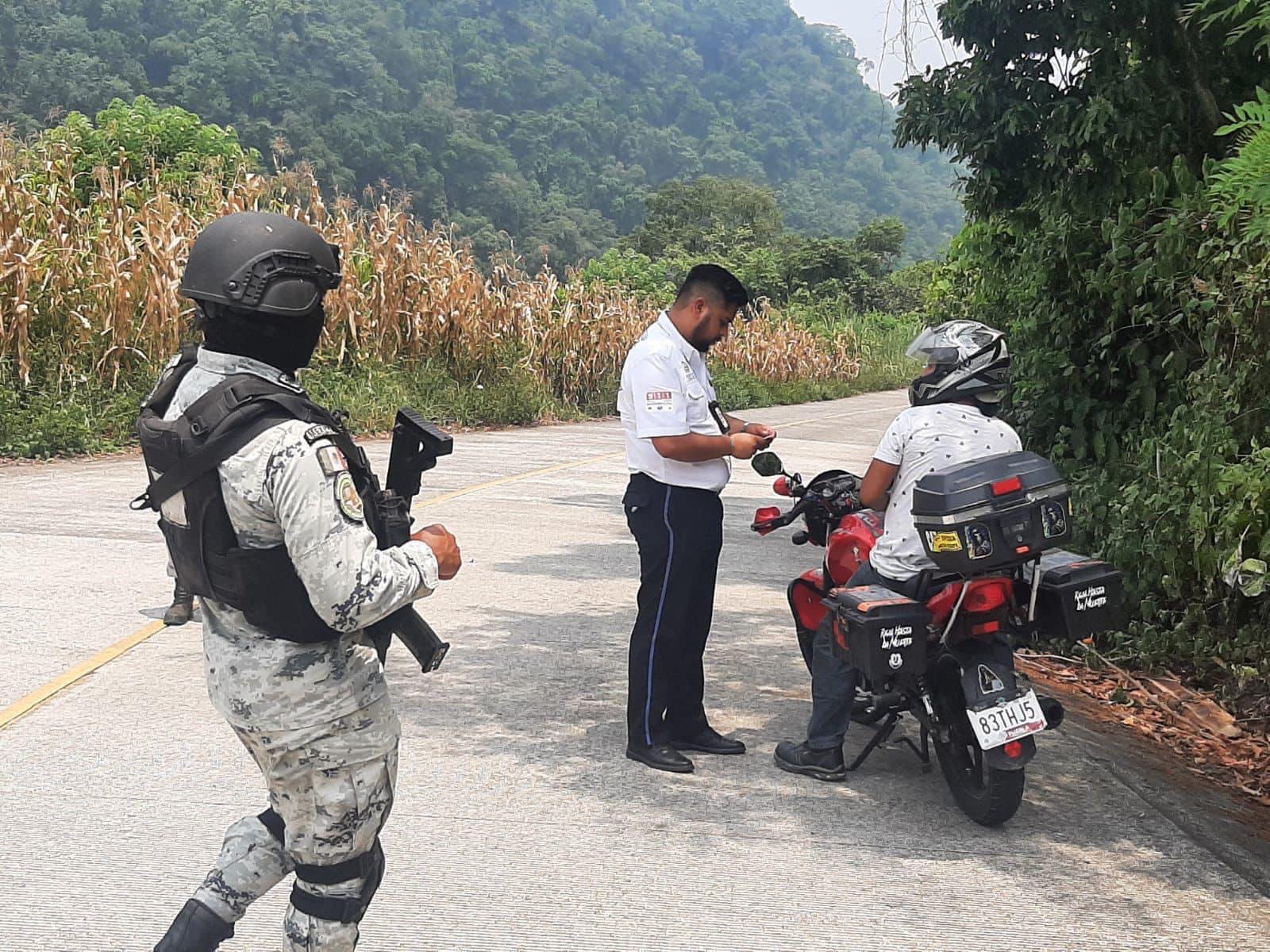 Guardia Nacional y Policía Municipal refuerzan seguridad en Tlatlauquitepec
