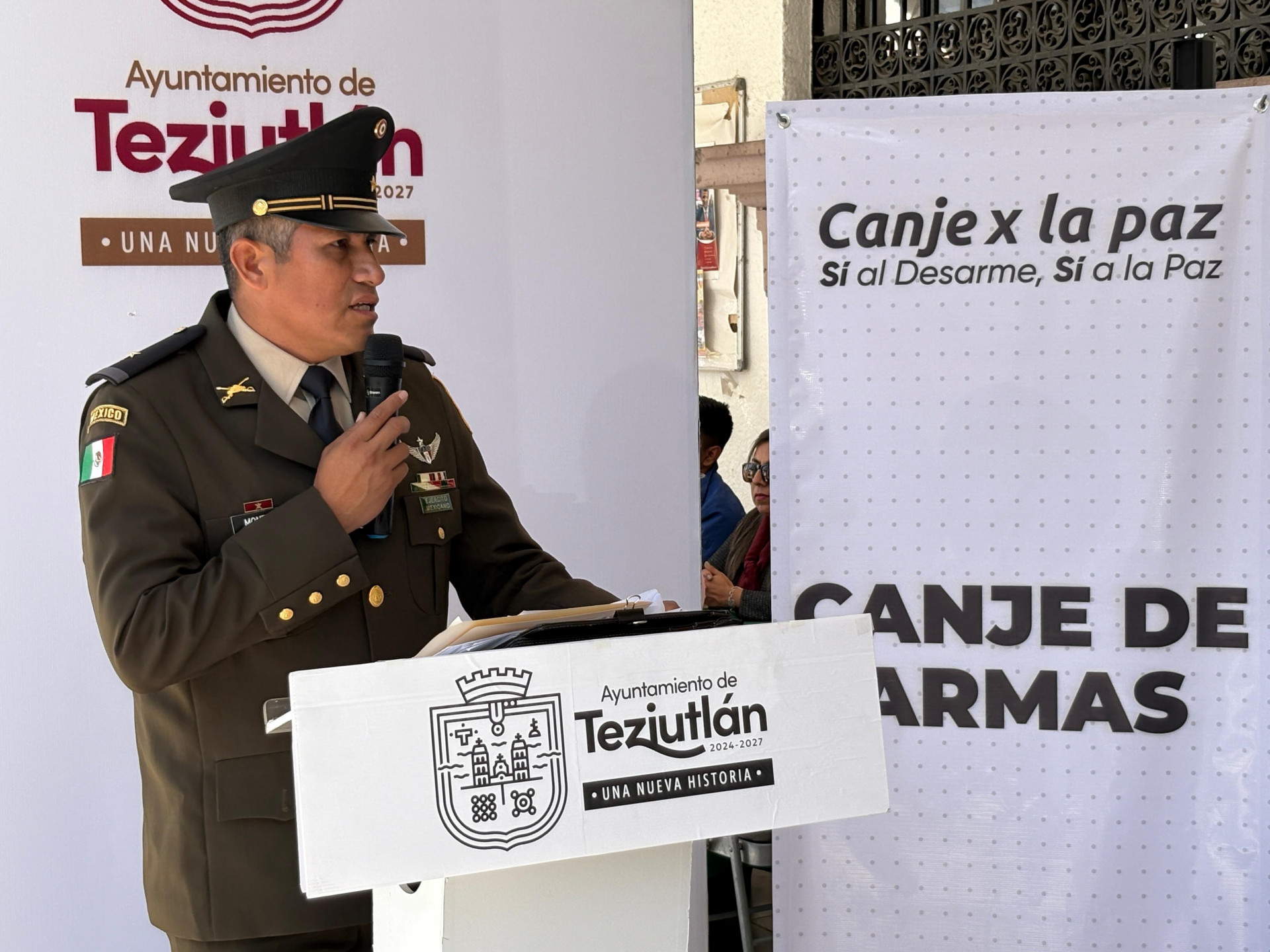 Inicia en Teziutlán la campaña nacional “Sí al desarme, sí a la paz”
