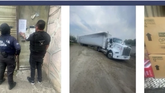 Desmantelan punto de acopio de mercancía robada en Puebla