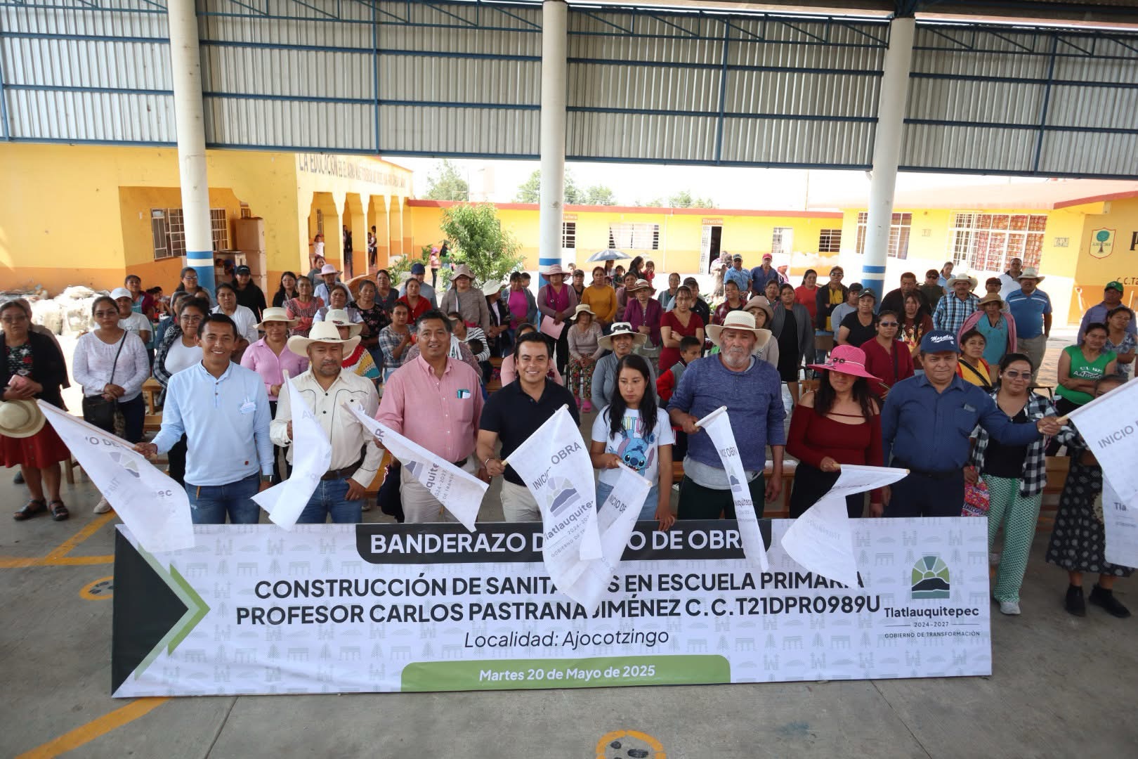 Gobierno de Tlatlauquitepec impulsa infraestructura educativa en Ajocotzingo