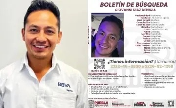 Aparece sin vida trabajador de BBVA reportado como desaparecido en Puebla