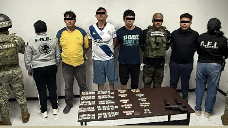 Golpe frontal a La Barredora en Puebla: cinco detenidos por atentado en Coronango