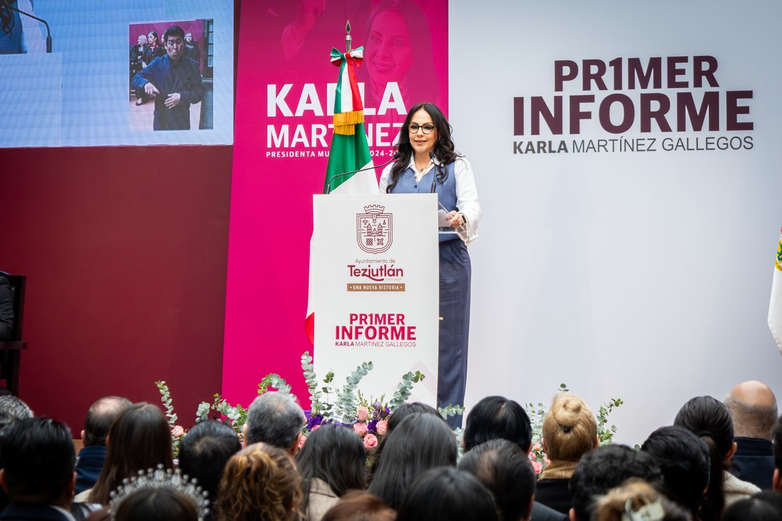 Karla Martínez rinde su Primer Informe de Gobierno: un año de avances en seguridad, infraestructura y bienestar en Teziutlán