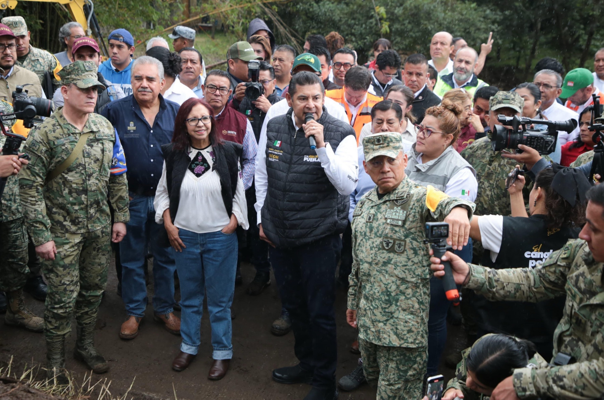 Huauchinango, prioridad en los trabajos de recuperación tras afectaciones por lluvias