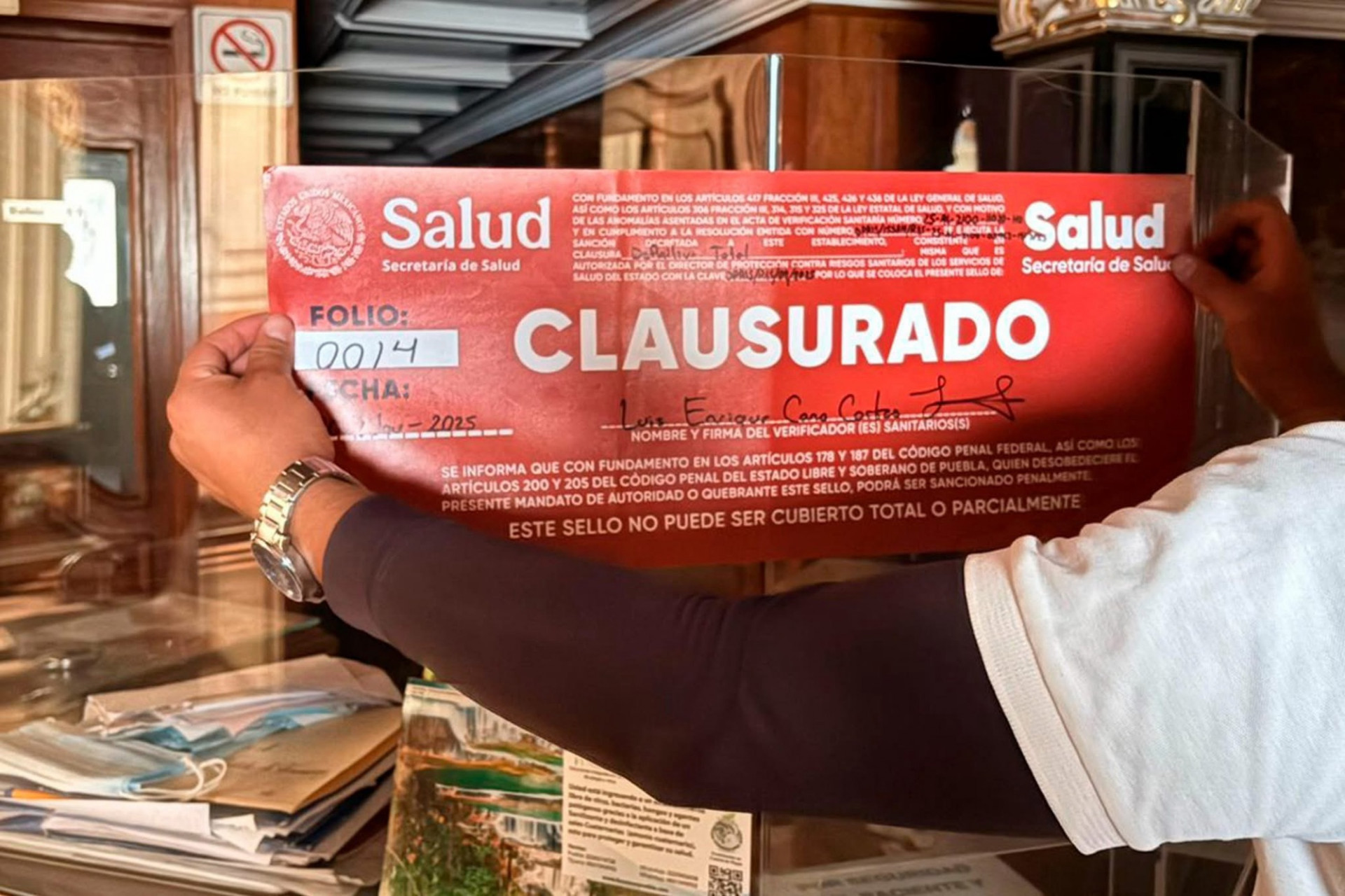 Autoridades de Puebla clausuran clínica por prácticas médicas de alto riesgo