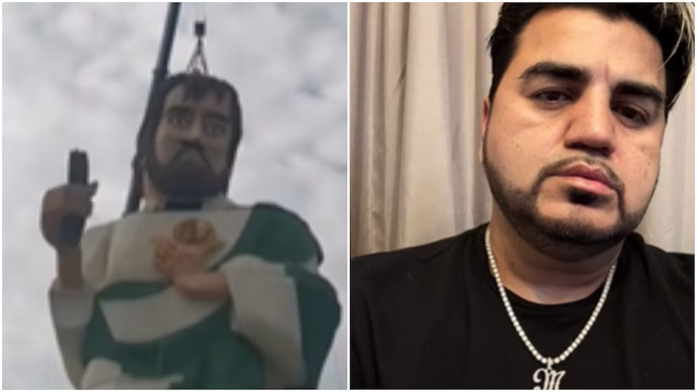 San Judas Tadeo gigante en Puebla, provoca risas y memes