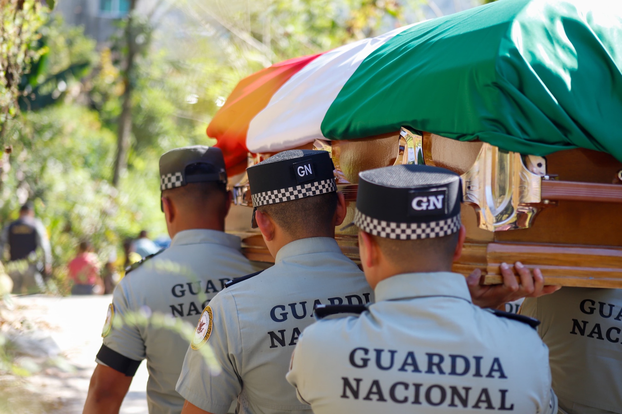 Guardia Nacional despide a sargento poblano caído en operativo contra El Mencho