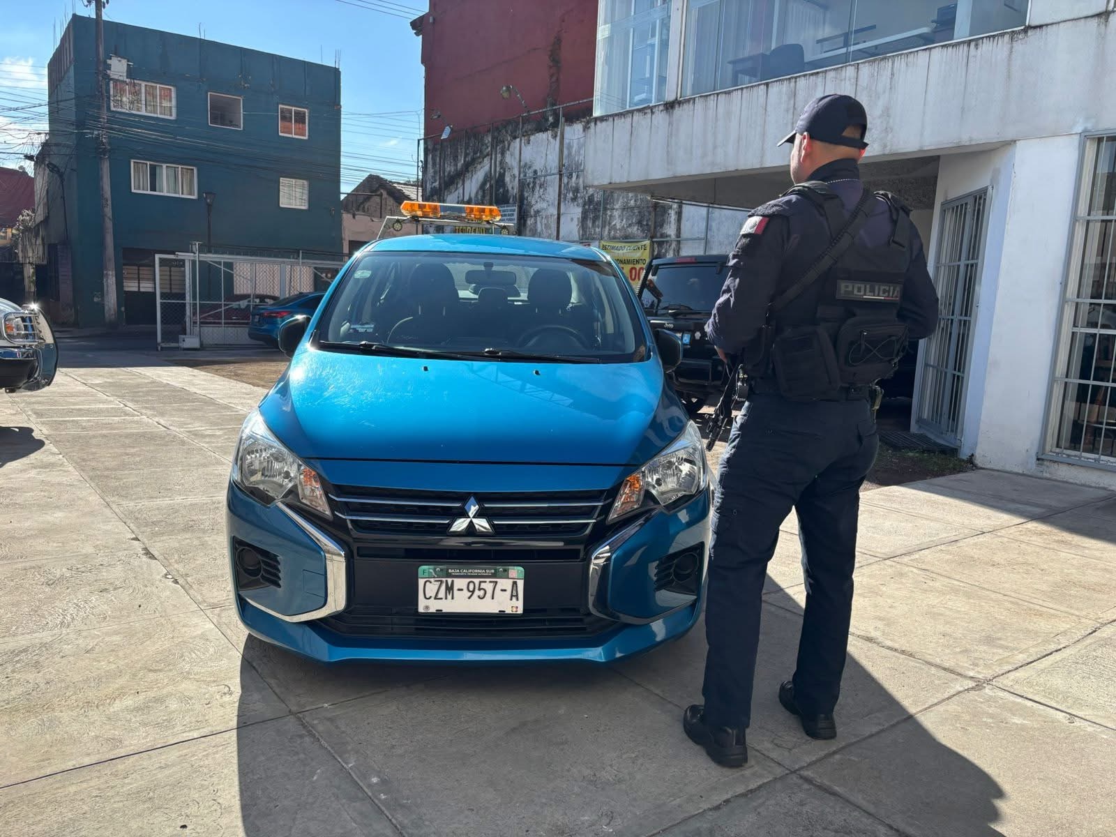 Operativo conjunto permite recuperar vehículo robado en Teziutlán