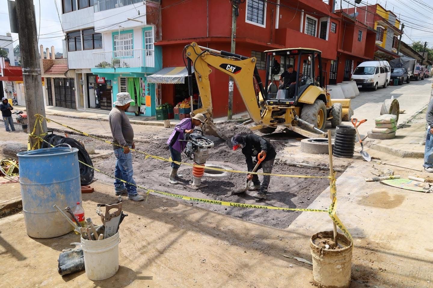 Concluye primera etapa de rehabilitación de drenaje en Chignaulingo tras socavón